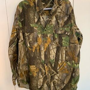 Walls Forest Camo Button Down Shirt